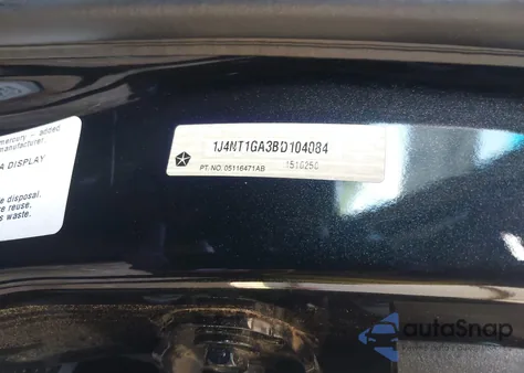 2011 Jeep Patriot Sport from USA, damaged, VIN 1J4NT1GA3BD104084